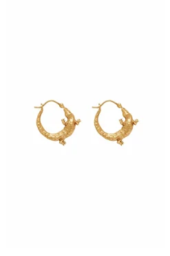 Alemais Aligator Hoop - Gold