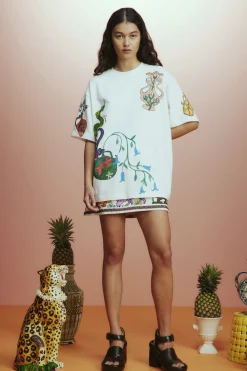 Alemais Rose Tee - White