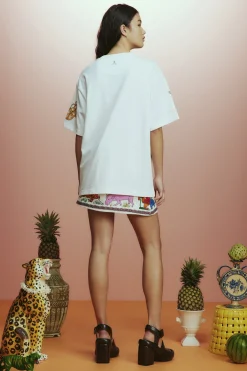 Alemais Rose Tee - White