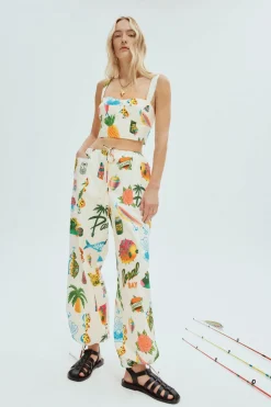 Alemais Samaki Pant - Multi Coloured