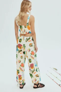 Alemais Samaki Pant - Multi Coloured