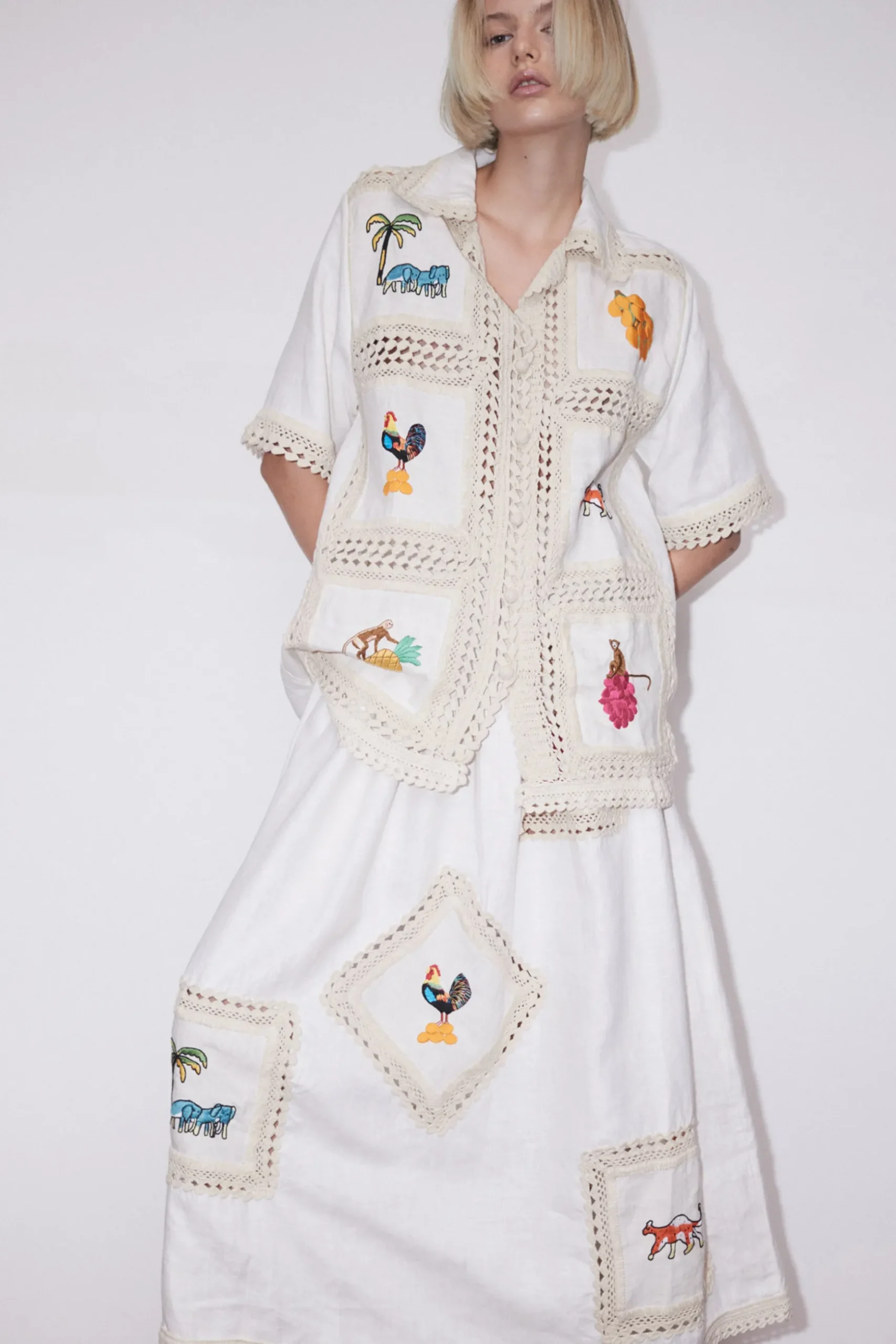 Alemais Teddy Shirt - Cream