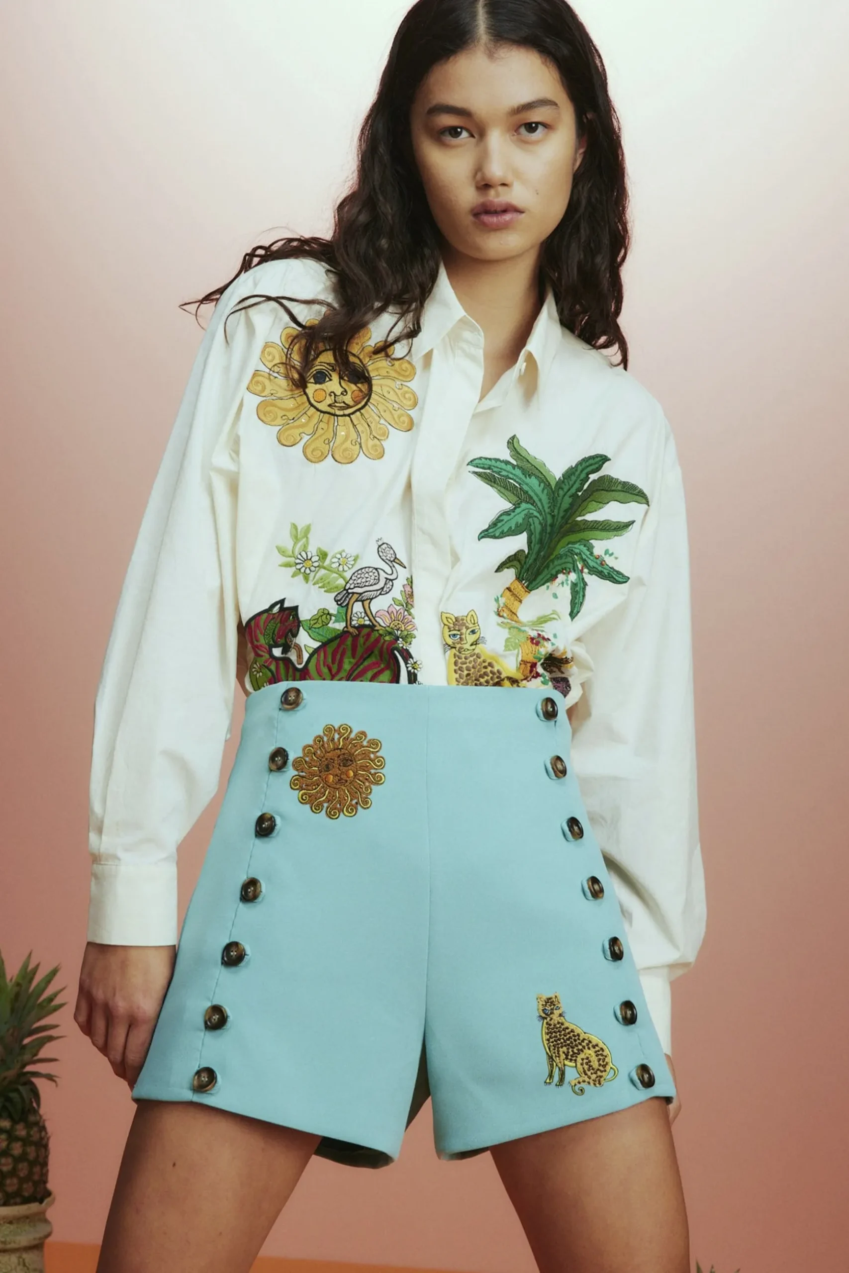 Alemais Tiger Short - Blue