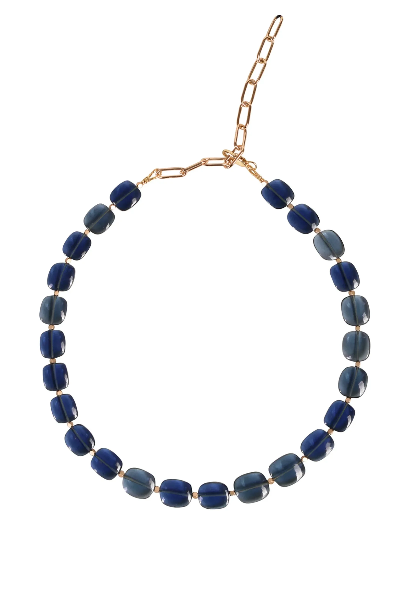 Alouette Design Barrel Necklace - Lapis