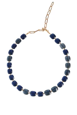 Alouette Design Barrel Necklace - Lapis