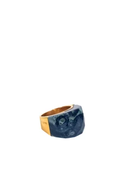 Alouette Design Crystal Ring - Lapis