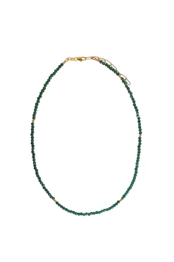 Alouette Design Seed Necklace - Emerald
