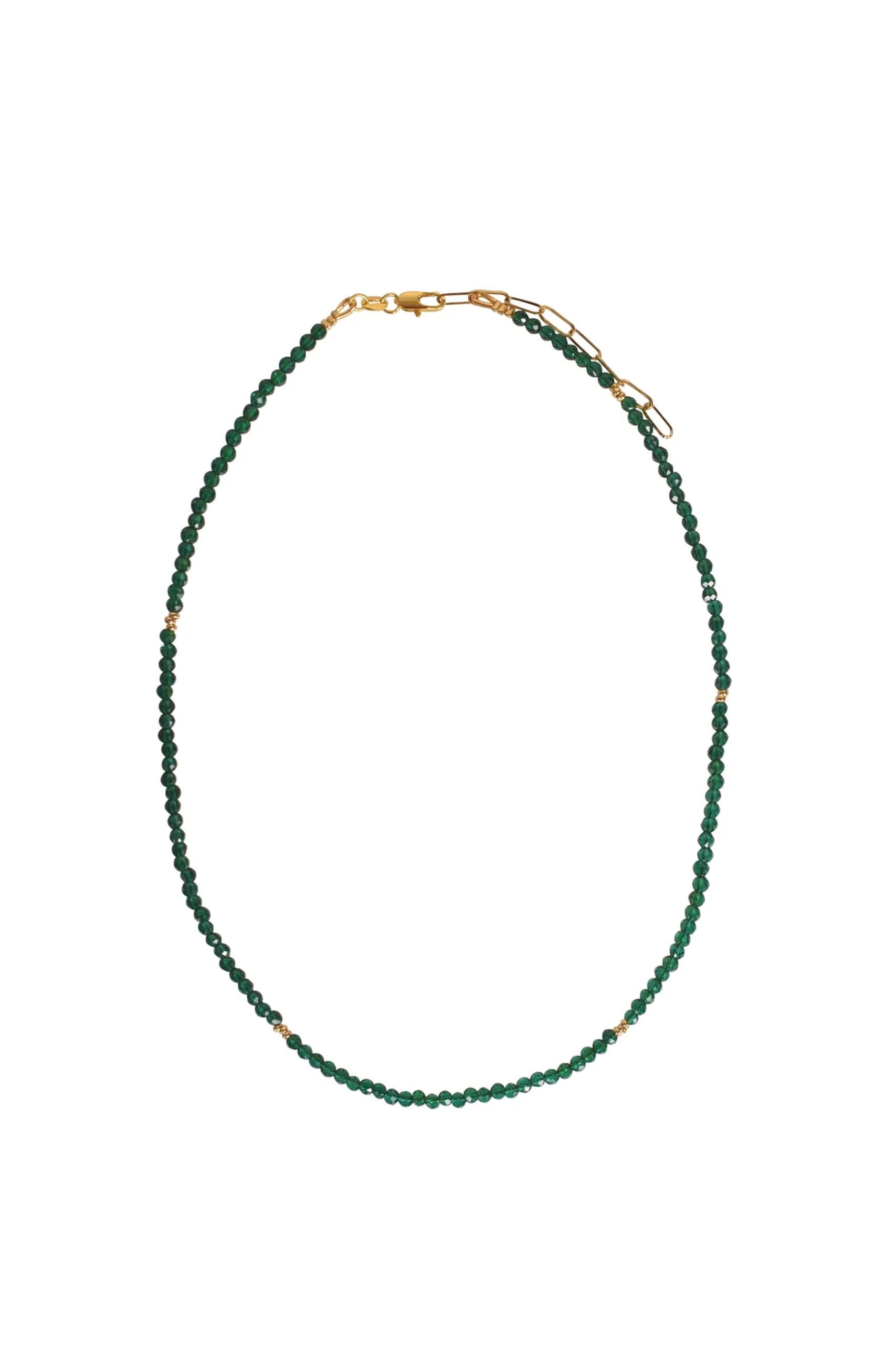 Alouette Design Seed Necklace - Emerald