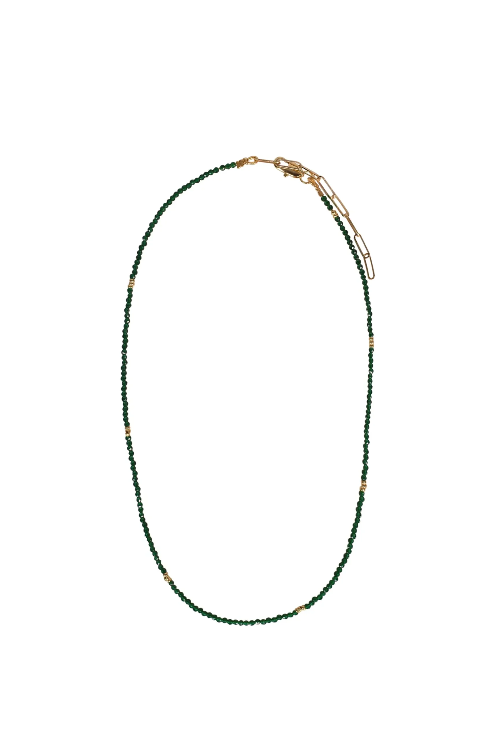 Alouette Design Tiny Necklace - Emerald