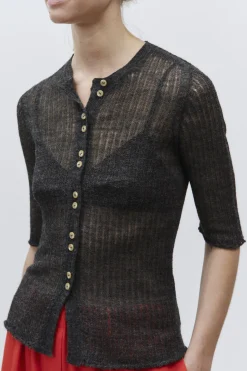 Alysi Fuomo Cardigan - Charcoal