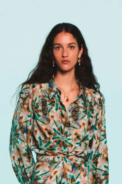 Ben Amun Bezel Earring - Gold