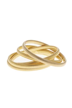 Ben Amun Python Bangles - Gold