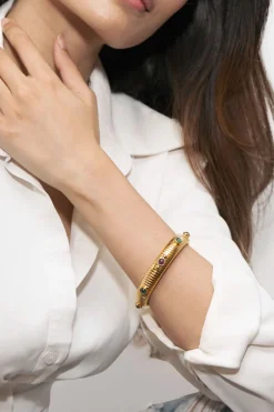 Ben Amun Snake Bangle - Gold