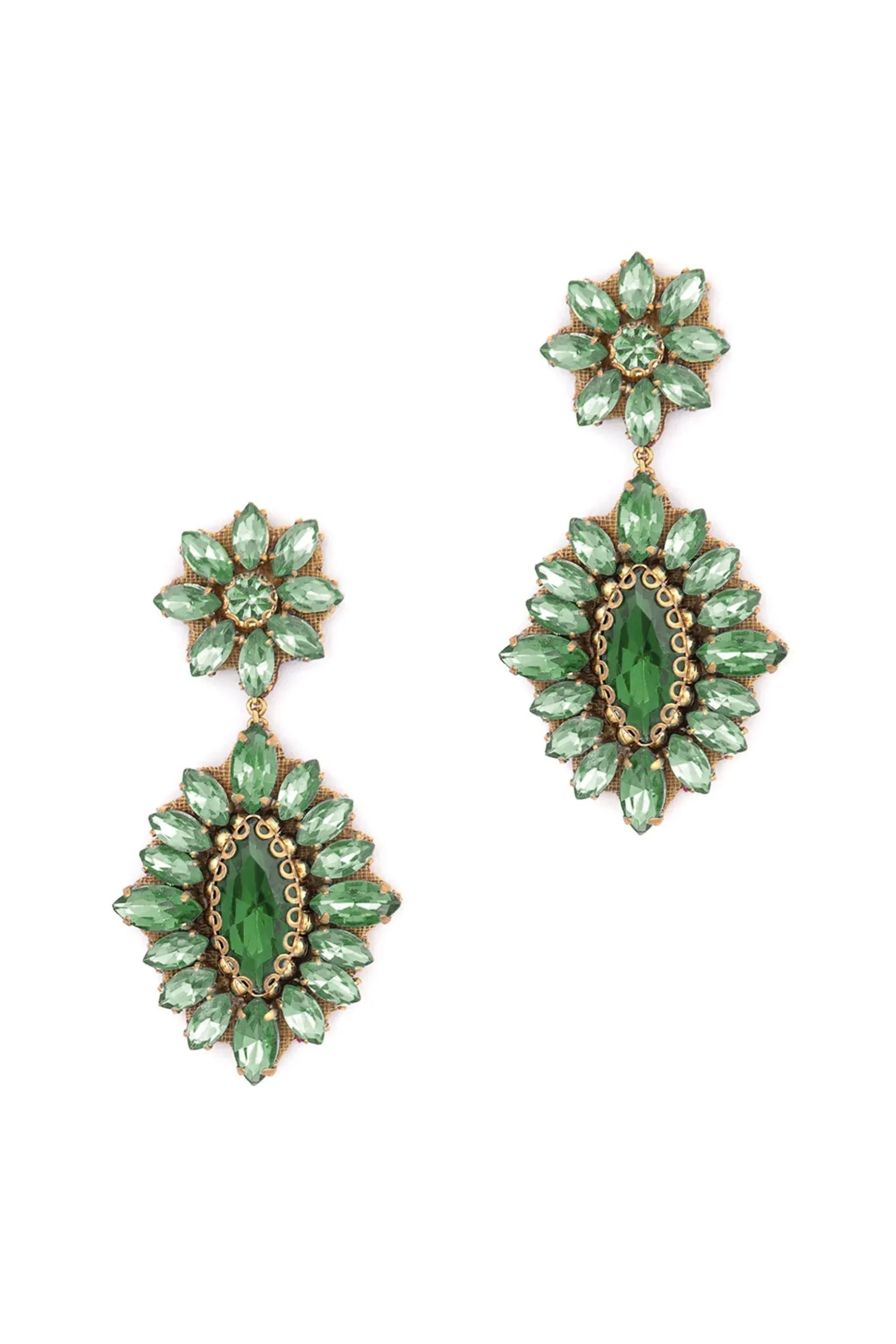 Deepa Gurnani Alianah Earring - Emerald