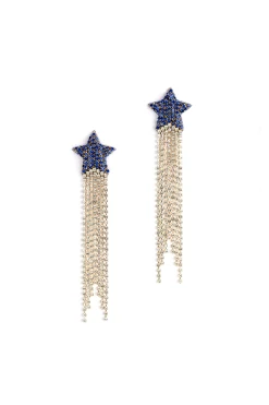 Deepa Gurnani Evren Earring - Cobalt