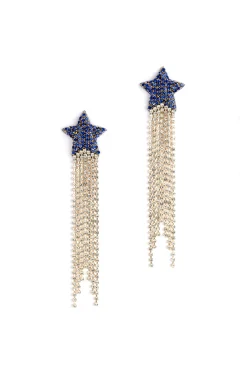 Deepa Gurnani Evren Earring - Cobalt