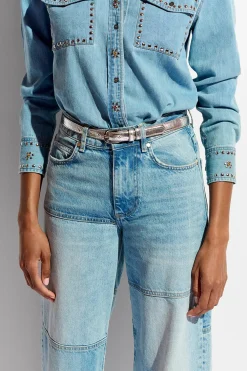 Essentiel Antwerp Fredastair Belt - Silver