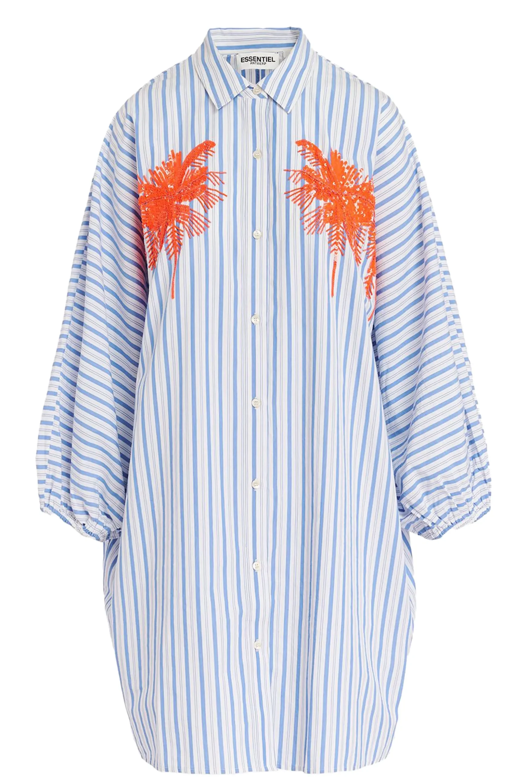 Essentiel Antwerp Frilled Dress - Stripe