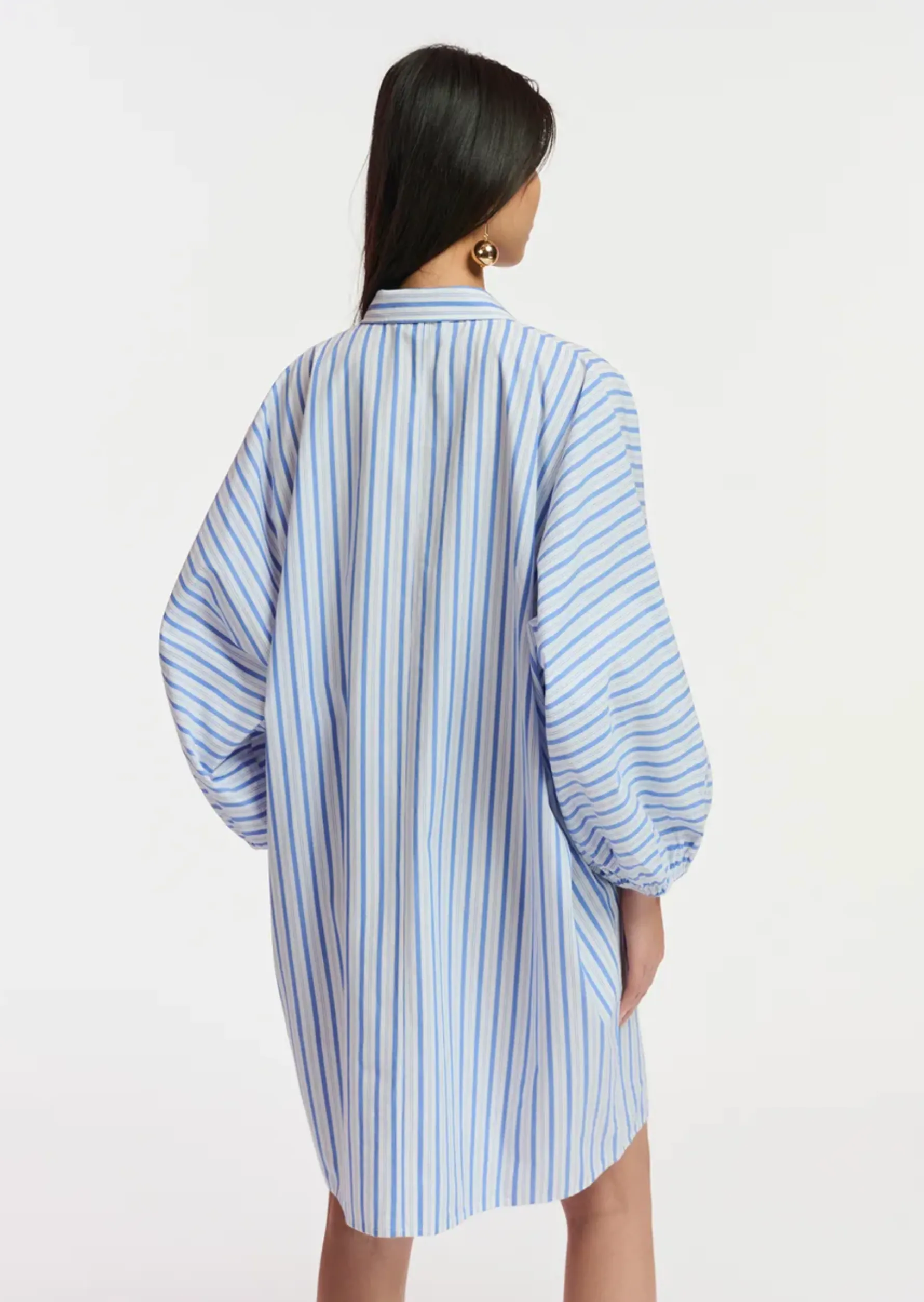 Essentiel Antwerp Frilled Dress - Stripe