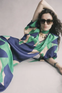 Husk Adela kaftan - Print