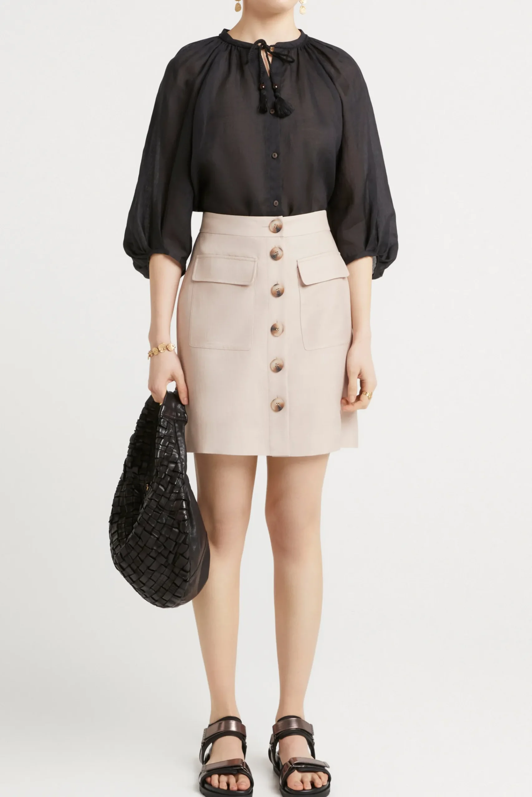 Husk Aimee skirt - Stone