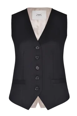 Husk Alessia vest - Black