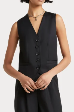 Husk Alessia vest - Black