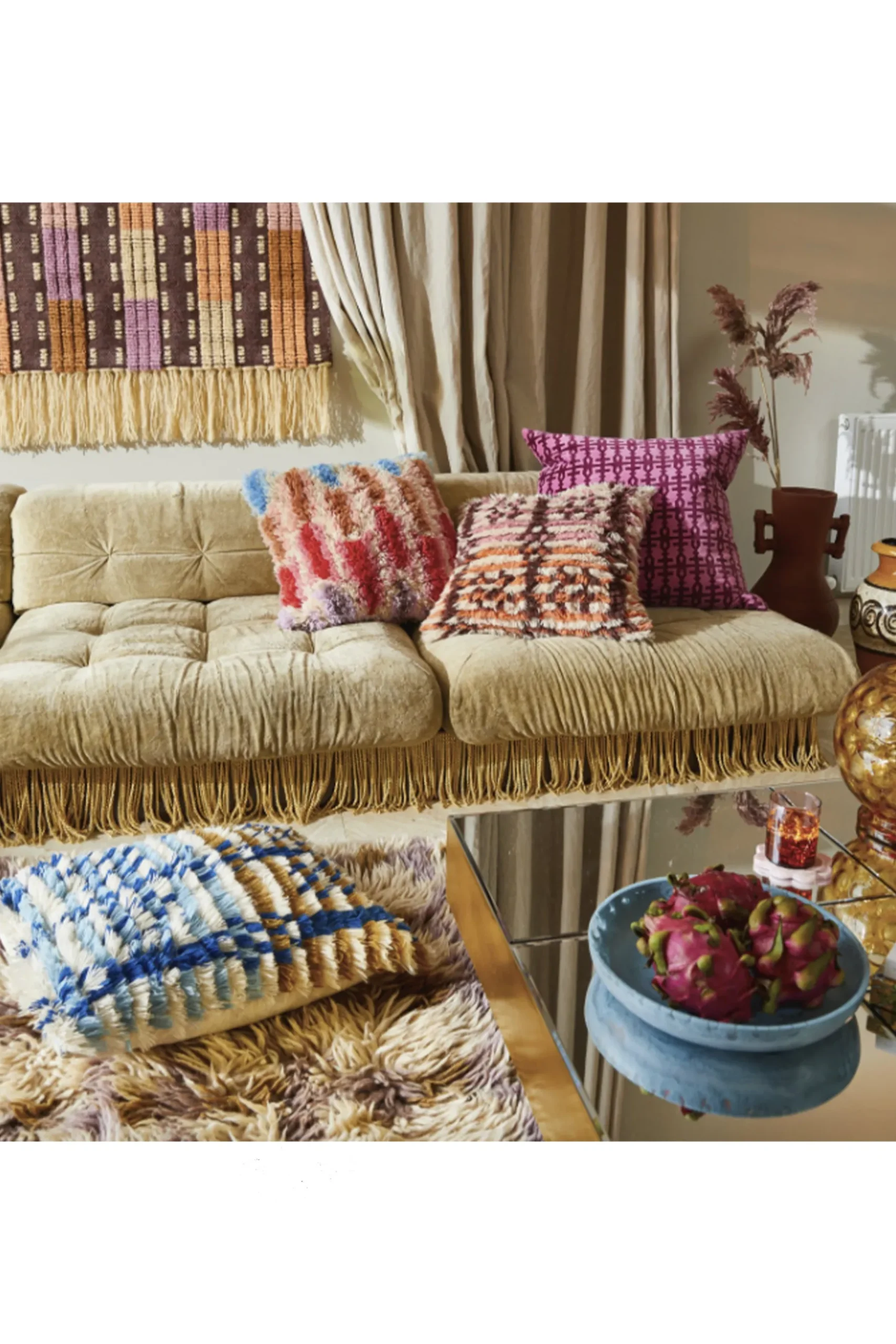 Husk Aloki Cushion - Multi Coloured