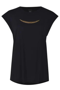 Husk Beaded Tee - Black