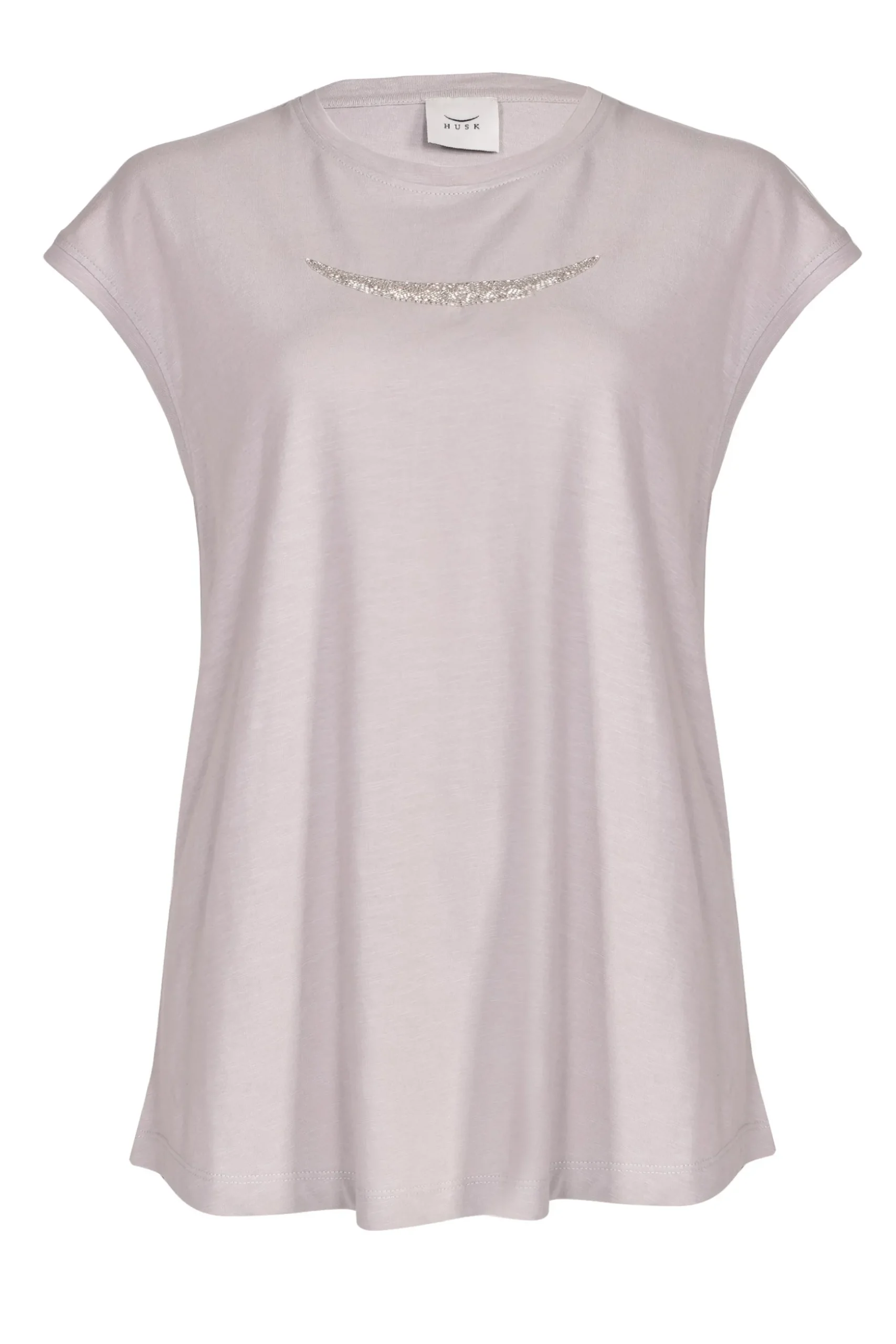 Husk Beaded Tee - Putty