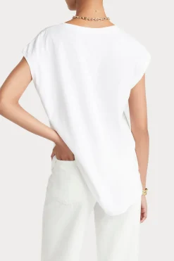 Husk BEADED TEE - White