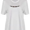 Husk BEADED TSHIRT - White