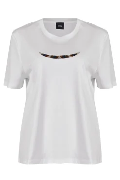 Husk BEADED TSHIRT - White