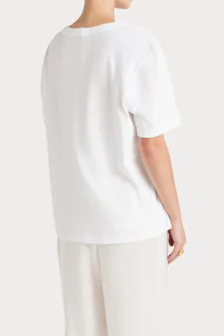 Husk BEADED TSHIRT - White