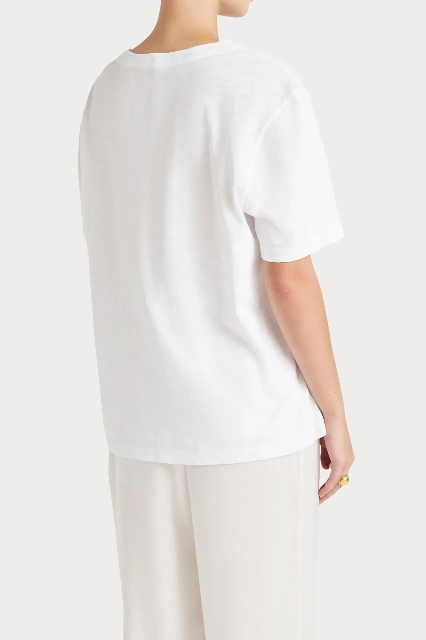 Husk BEADED TSHIRT - White