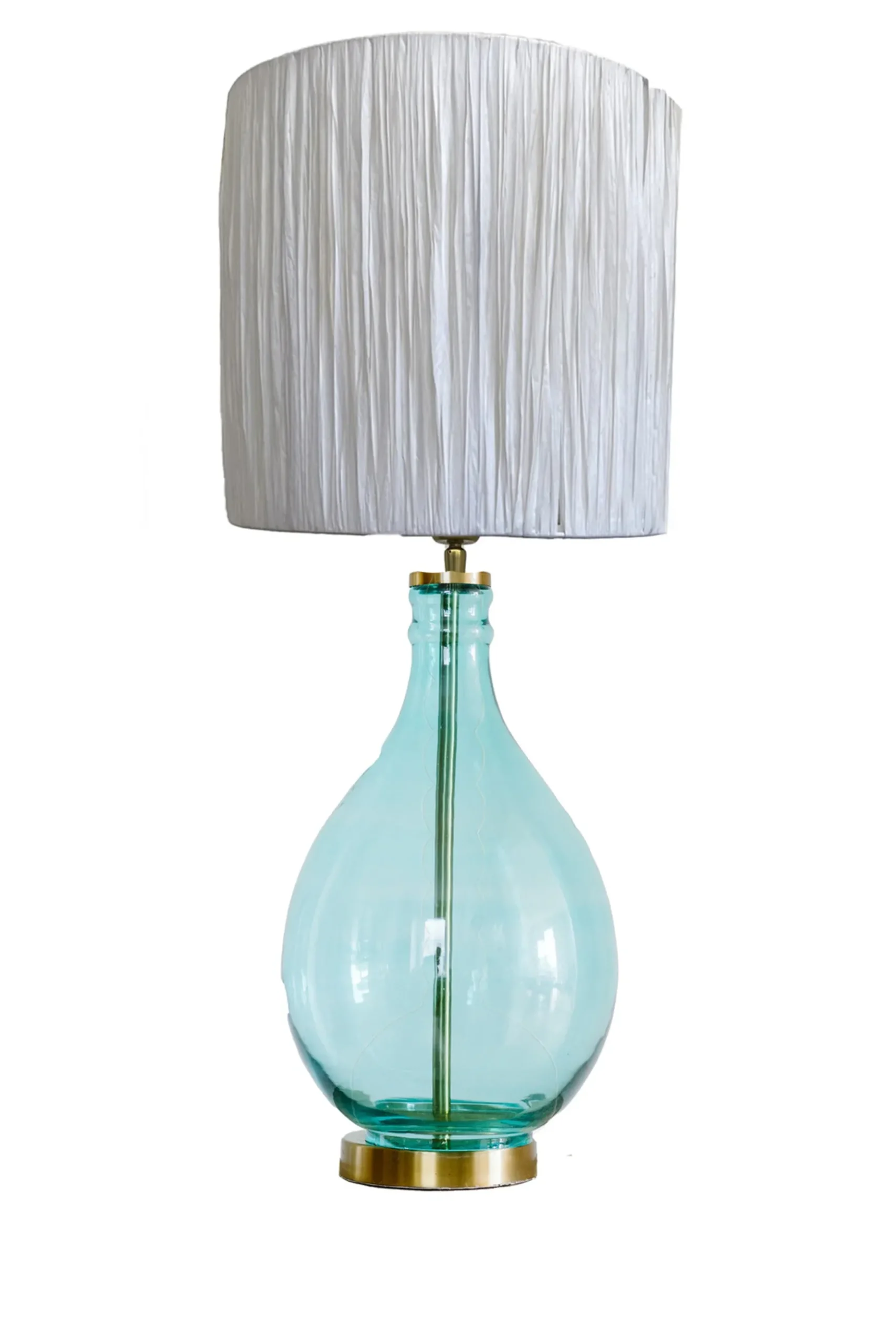 Husk Bottle Lamp - Blue - Light