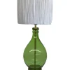 Husk Bottle Lamp - Green