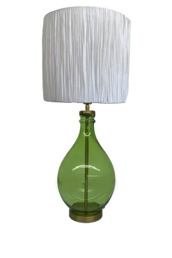 Husk Bottle Lamp - Green