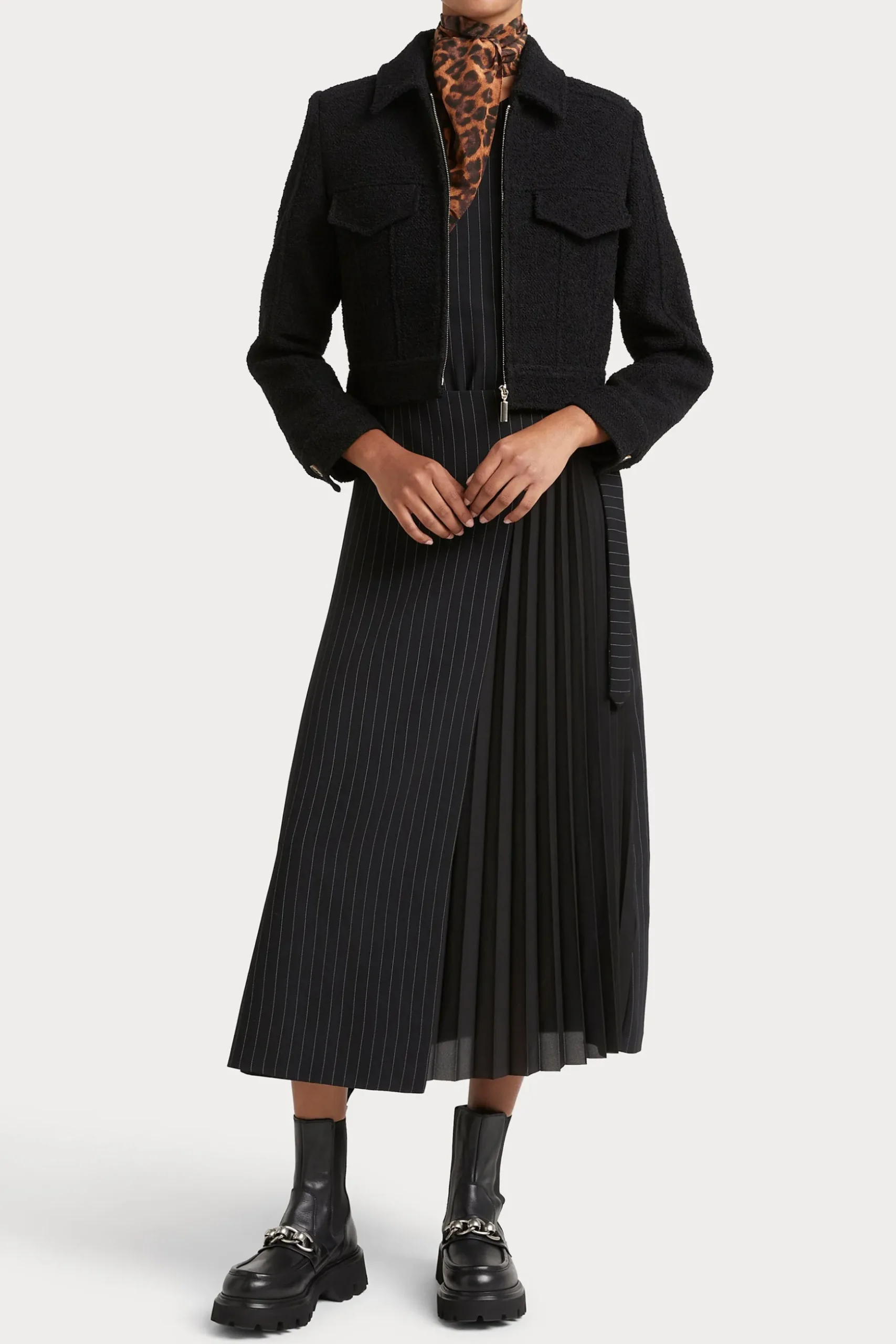 Husk BOUCLE JACKET - Black