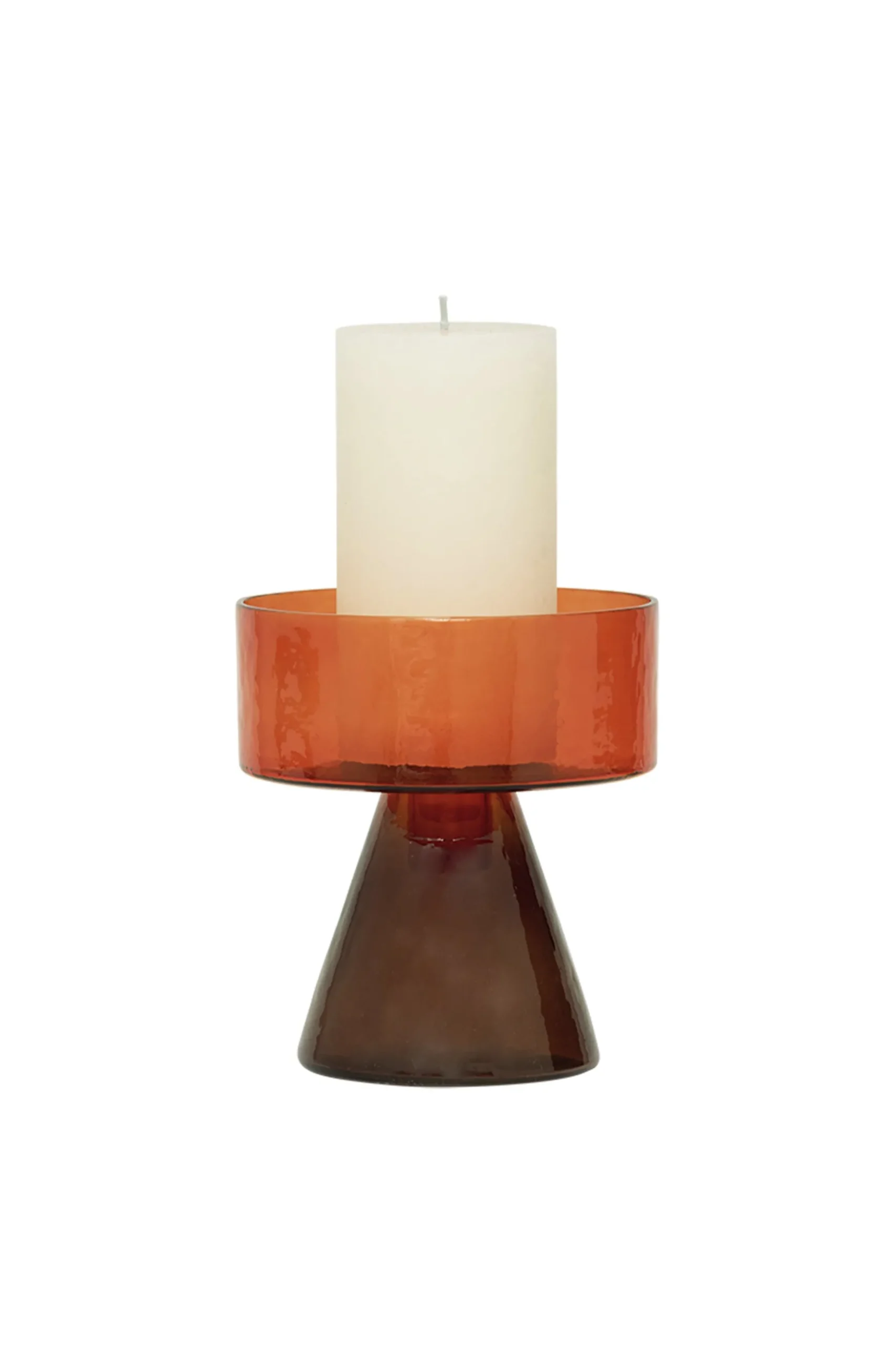 Husk Candle Holder - Orange