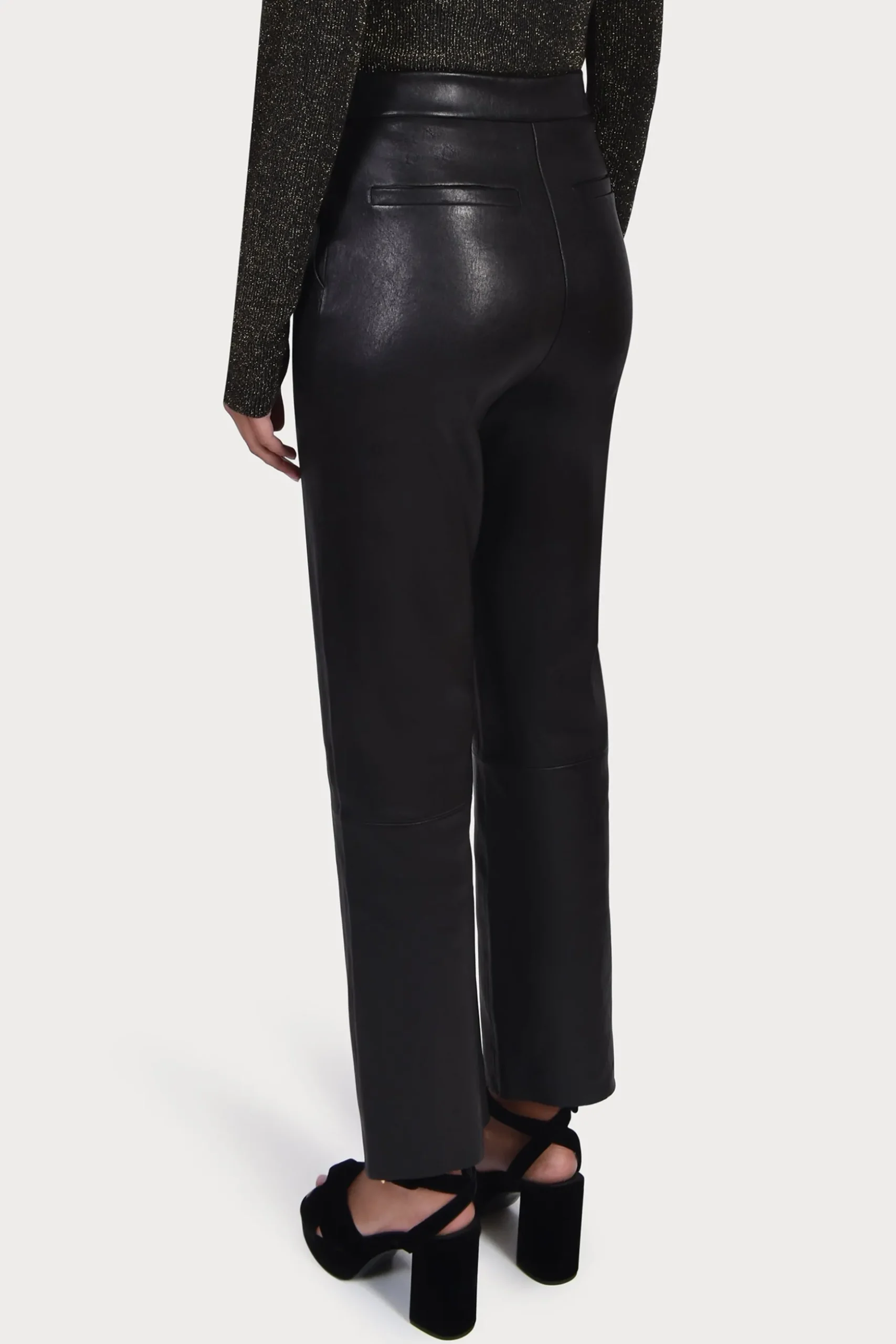 Husk CROP LEATHER - Black