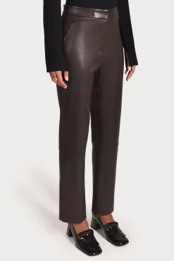 Husk CROP LEATHER - Chocolate