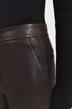 Husk CROP LEATHER - Chocolate