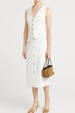 Husk Eden top - White