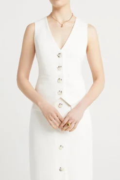 Husk Eden top - White