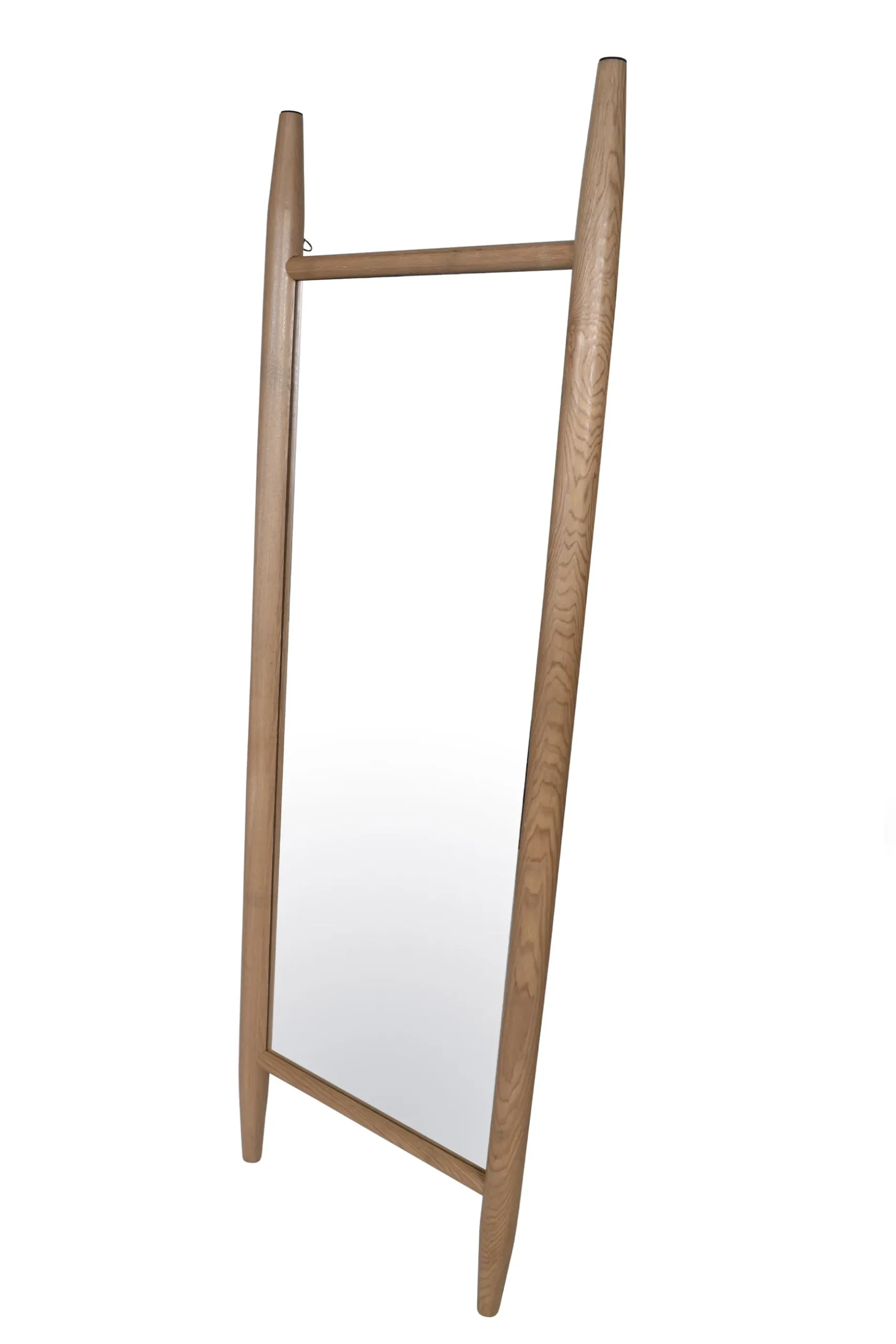Husk Floor Mirror - Oakwood