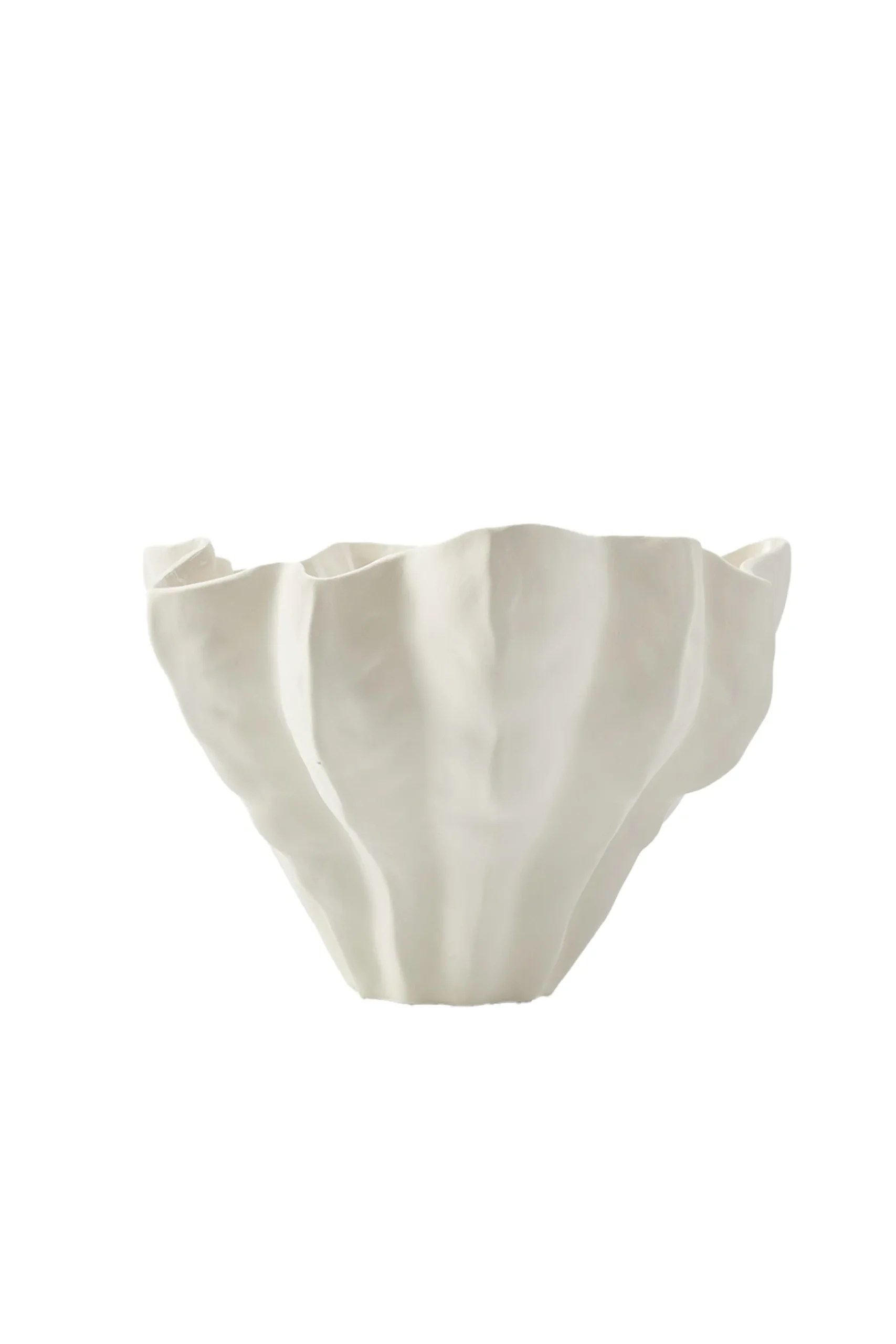 Husk Flute Bowl - Ivory
