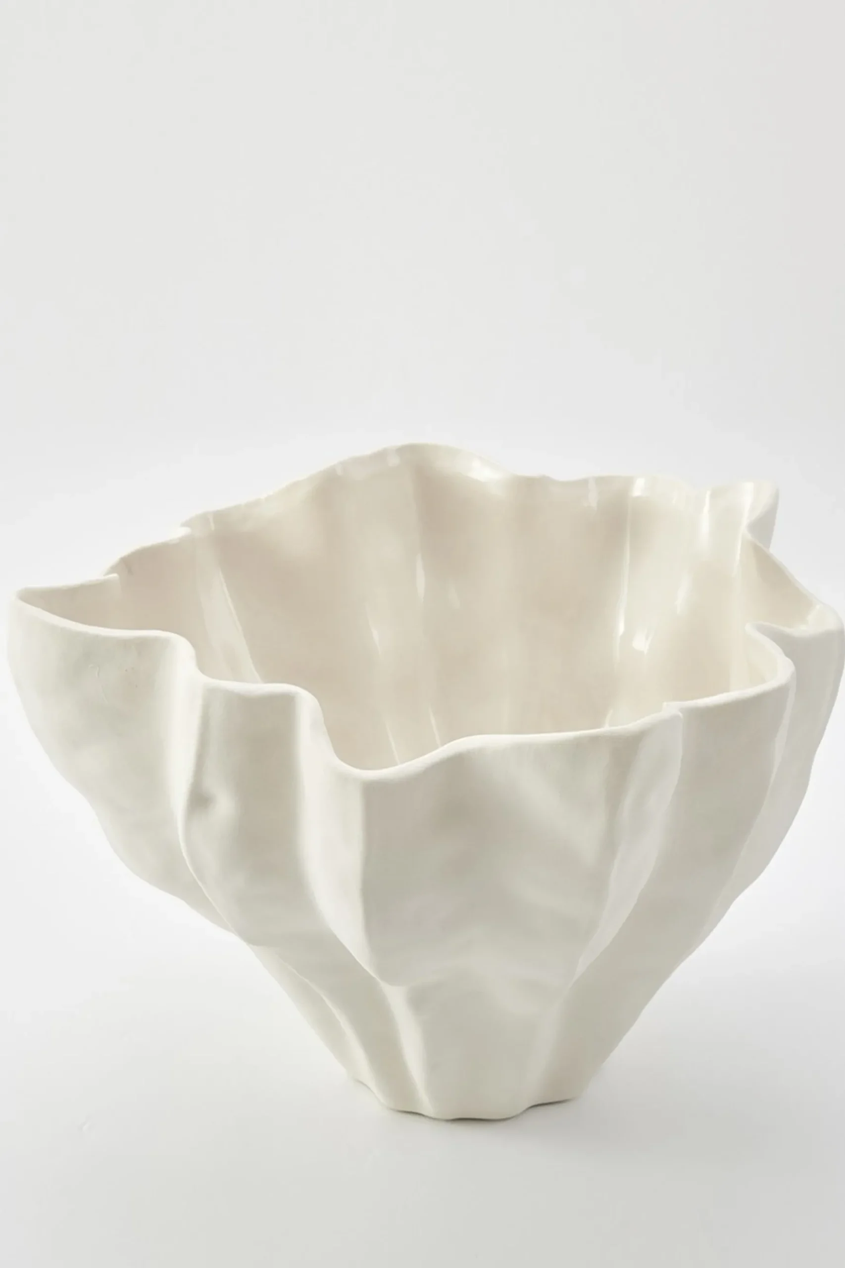 Husk Flute Bowl - Ivory