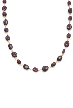 Husk Garnet Necklace - Garnet