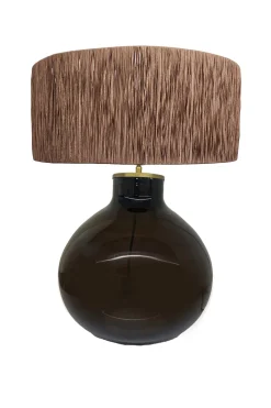 Husk Glass Lamp - Charcoal